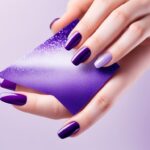 fioletowe paznokcie inspiracje