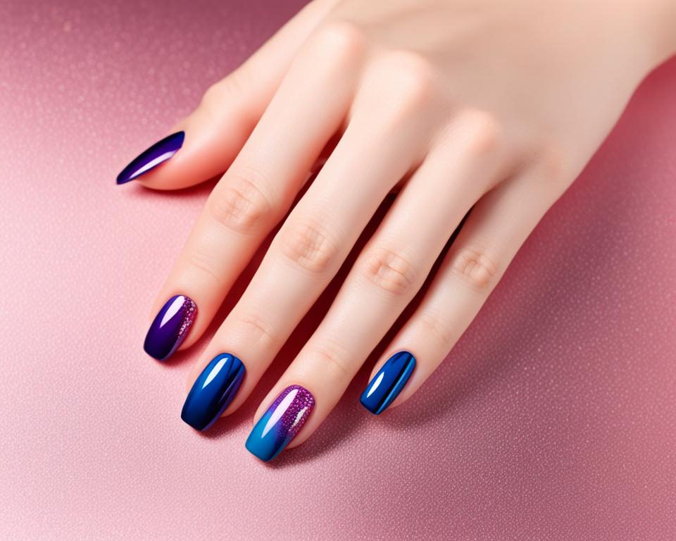 krótkie paznokcie hybrydowe