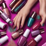 paznokcie z brokatem