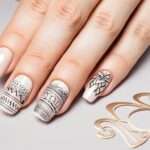 paznokcie nudę z wzorkami