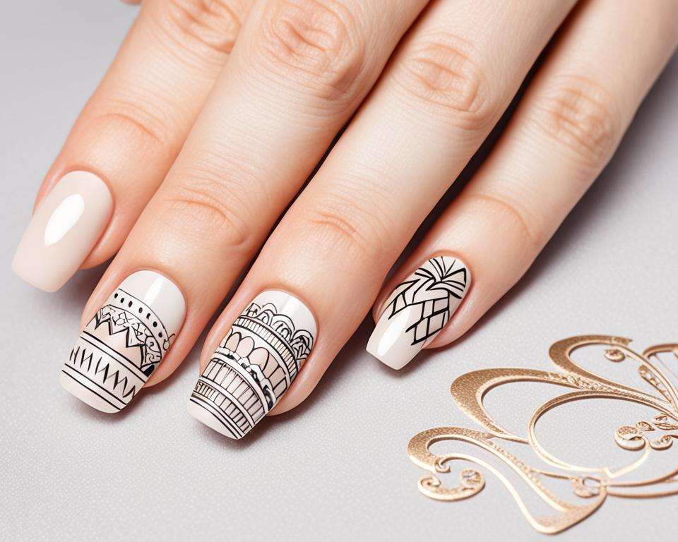 Paznokcie nude z wzorkami: modne inspiracje