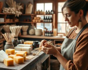 z czego zrobić knot do świec