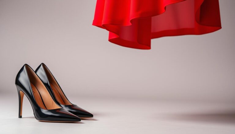 Czarne szpilki do czerwonej sukienki - klasyczne połączenie