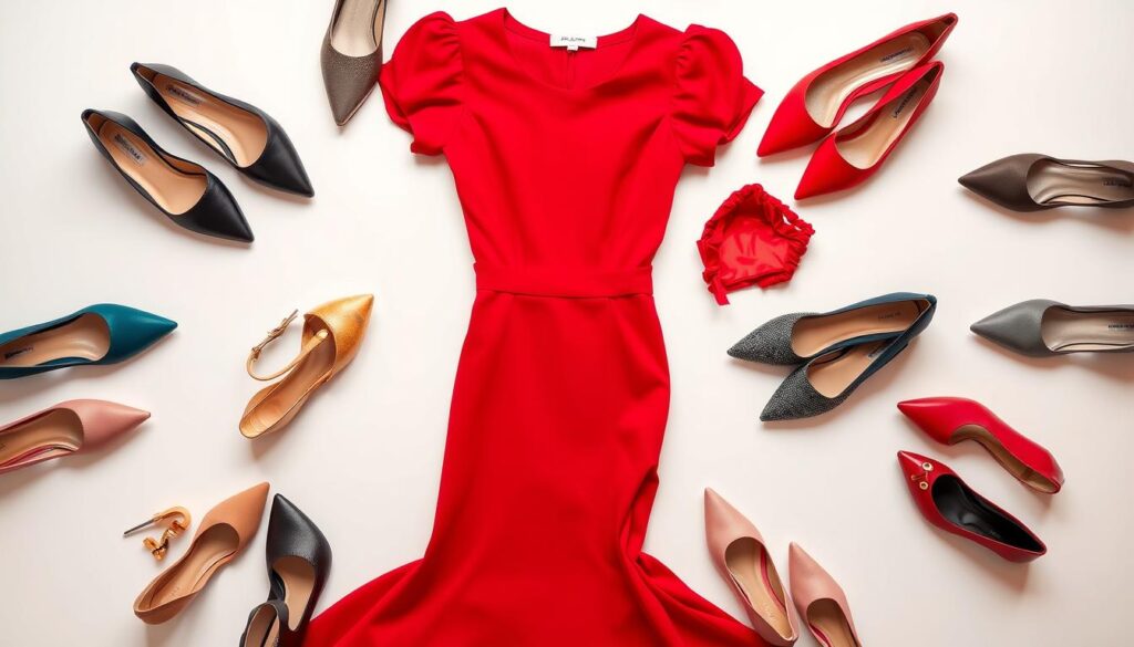 R&oacute;żnorodne buty do czerwonej sukienki - podsumowanie