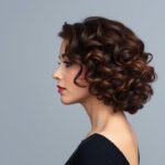 Fryzury kręcone włosy galeria - klasyczny bob z lokami