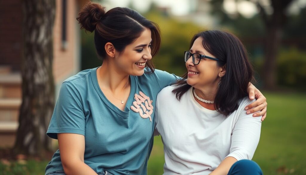 Dwie przyjaci&oacute;łki wspierające się nawzajem, symbolizujące odbudowaną relację