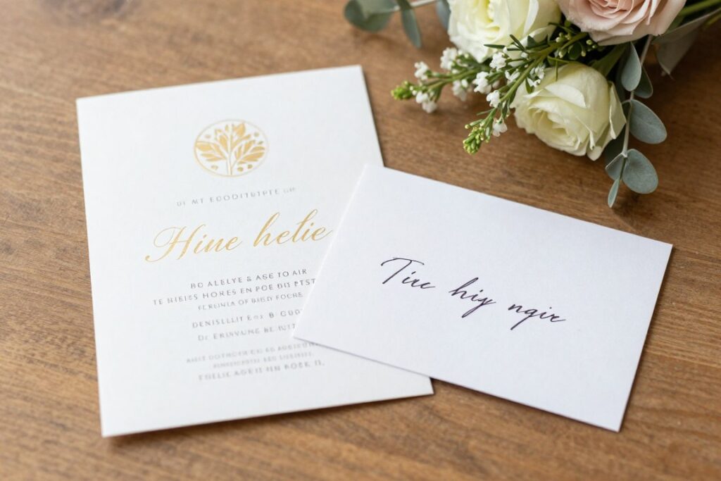 Eleganckie zaproszenie ślubne z odpowiedzią odmowną, jak grzecznie odm&oacute;wić zaproszenia na wesele