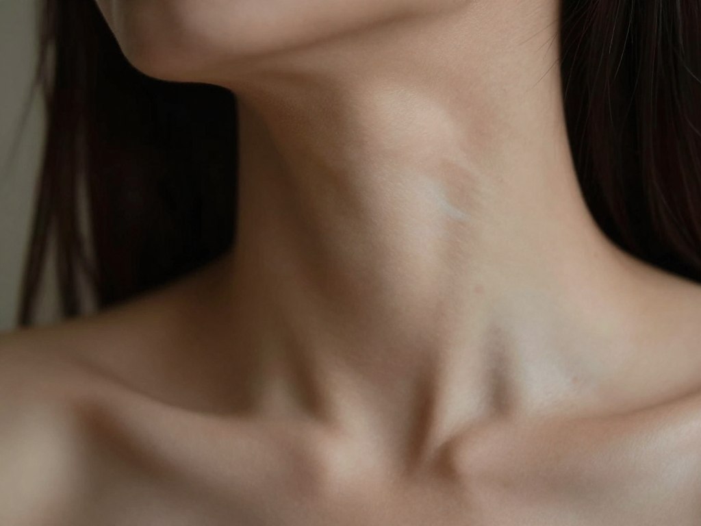 Zbliżenie na szyję, ilustrujące wrażliwą strefę erogenna podczas flirtu